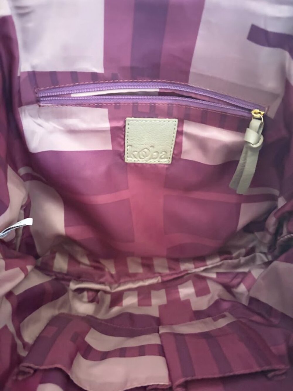 KOOBA Everette Leather Zip Tote in Taupe - New with Tags - Picture 12 of 13